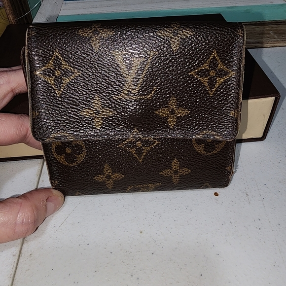 Guc Louis vuitton elise wallet used with flaws vintage monogram see pics - Picture 4 of 12
